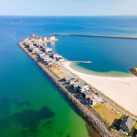 Horizont- Direkt Am Wasser, Hafenblick, Fahrstuhl, Sauna, Ueberdachter Balkon Olpenitz Kültér fotó