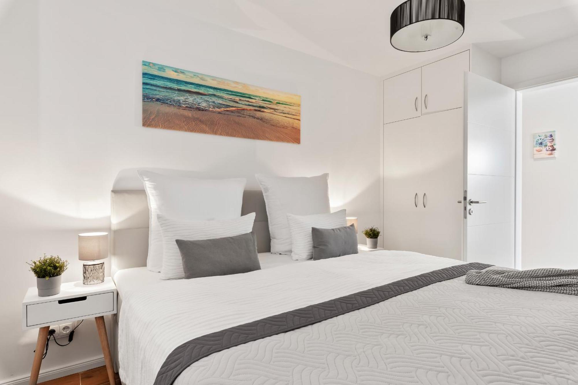 Horizont- Direkt Am Wasser, Hafenblick, Fahrstuhl, Sauna, Ueberdachter Balkon Olpenitz Kültér fotó